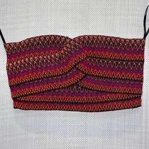 COLORFUL PATERN TUBE TOP